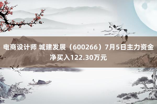 电商设计师 城建发展（600266）7月5日主力资金净买入122.30万元